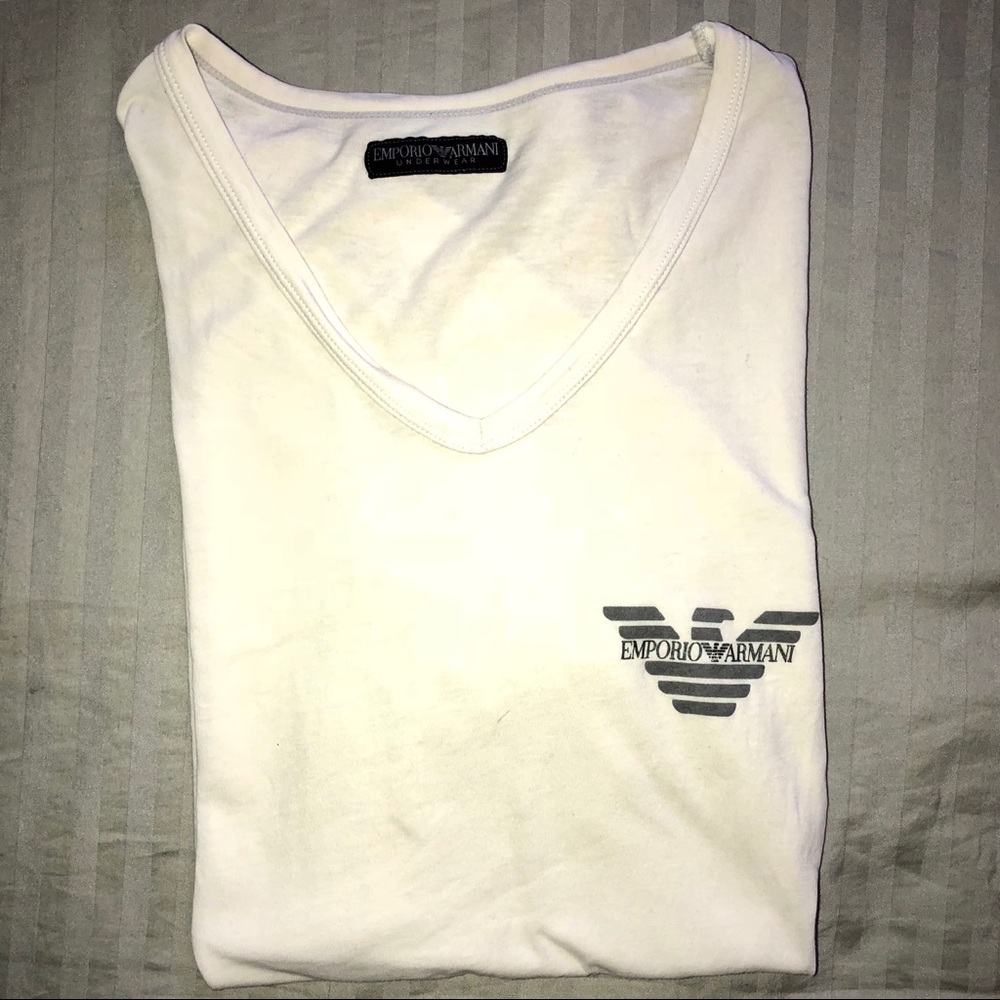 Armani Undershirt - Deep neck / Size S&M